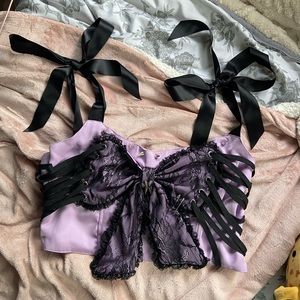 🖤 Current Mood Corset Crop Top🖤